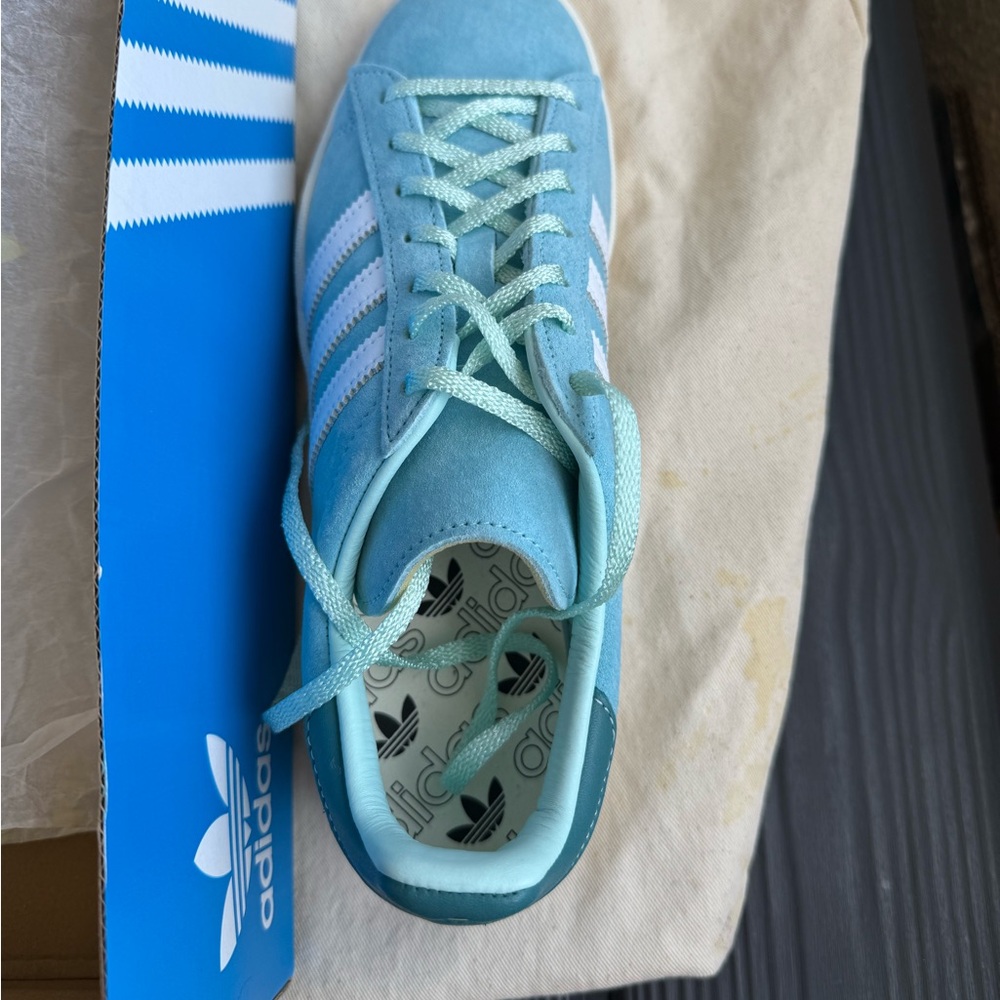 RARE Adidas Club SE from Berlin Adidas Campus 80s | Light Aqua | Mint condition - Picture 3 of 14